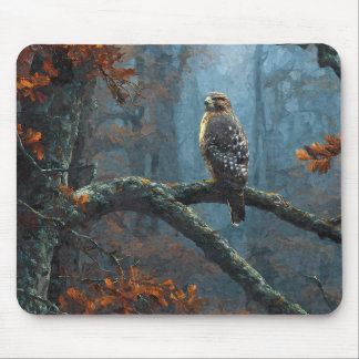 Regal Hawk Blue Forest Branch Mousepad Muismat