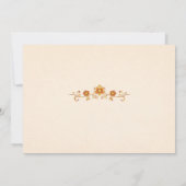 Regal Indian Elephant Gold & Saffron Save the Date (Achterkant)