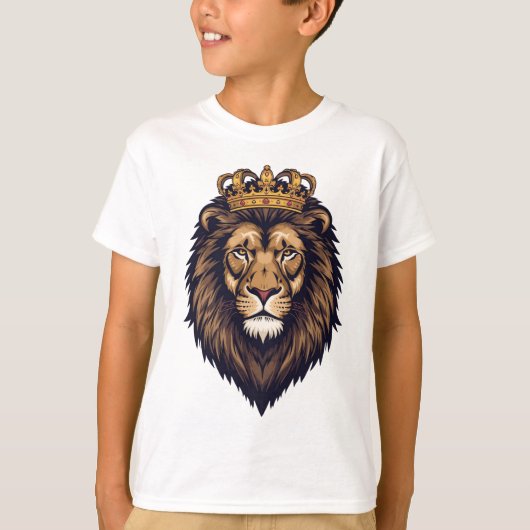 Regal Lion Crown Emblem T-shirt (Voorkant)