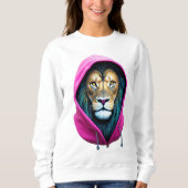 Regal Lion Sweatshirt – Fierce en modieus (Voorkant)
