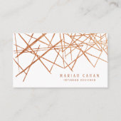 Regal Minimal bohemian Geometric Line Pattern Visitekaartje (Voorkant)