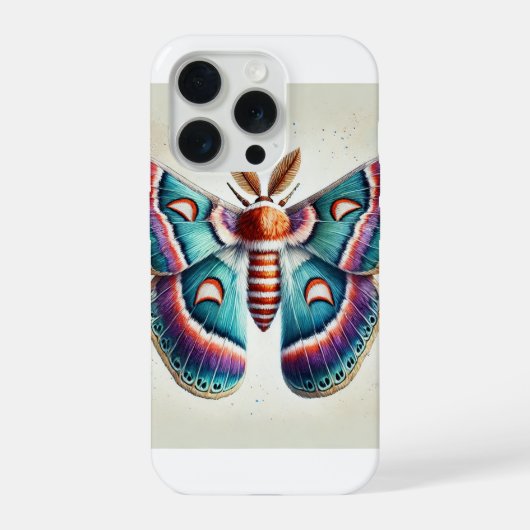 Regal Moth Study 280824IREF215 - Watercolor (Verso)