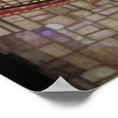 Regal mozaïek katachtige blik poster (Hoek)