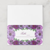 Regal Paarse Floral Wedding (Buitenkant ongevouwen)