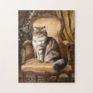 Regal Persian Cat  stijl schilderij Legpuzzel