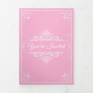 Regal Pink Quinceañera - Invitations photo personn