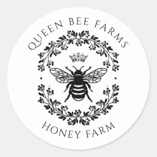 Regal Queen Bee Honey Boerderij Beekeeper Sticker
