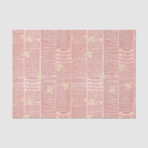 Regal Queen Bee Pink Newspapier Tissue Paper Tissuepapier