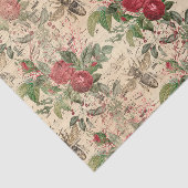 Regal Queen Bee & Red Roses op muziekblad Tissuepapier (Detail)