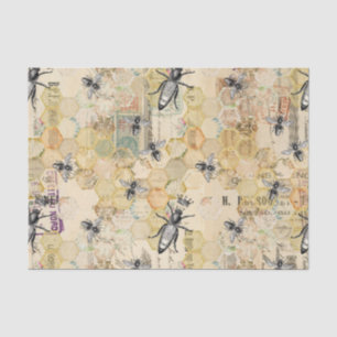 Regal Queen Bee W/Hive op Fench Postal Paper Tissuepapier