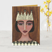 Regal Queen - wenskaart (3) Kaart (Gele Bloem)