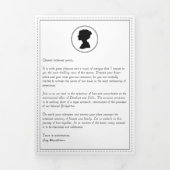 Regal Regency Faire-part de mariage triple (Page de couverture)