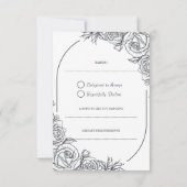 Regal Regency Wedding Carte RSVP (Dos)