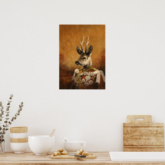 Regal Roe Deer Poster (Keuken)