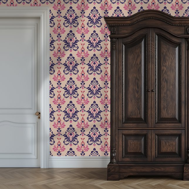Regal Romance Damask Princesscore Behang (Regal Romance Damask Princesscore Wallpaper)