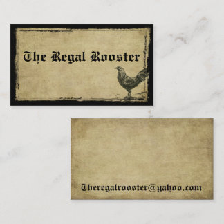 Regal Rooster - Aangepaste bestelling Visitekaartje