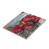 Regal Rooster Ceramic Tile Tegeltje (Zijkant)