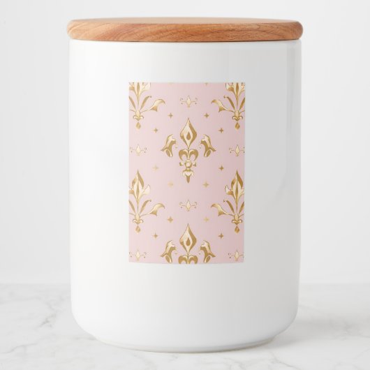 Regal Rozen glazen pot Voedselcontainer Etiket (Voorkant)