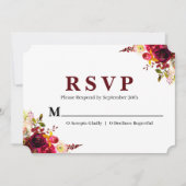 Regal RSVP: Bourgogne & Gold Edition Kaart (Voorkant)