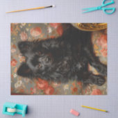 Regal Schipperke Dog  Decoupage Tissuepapier (Craft)