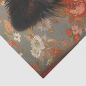 Regal Schipperke Dog  Decoupage Tissuepapier (Detail)