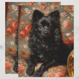 Regal Schipperke Hond Scrapbook Papier