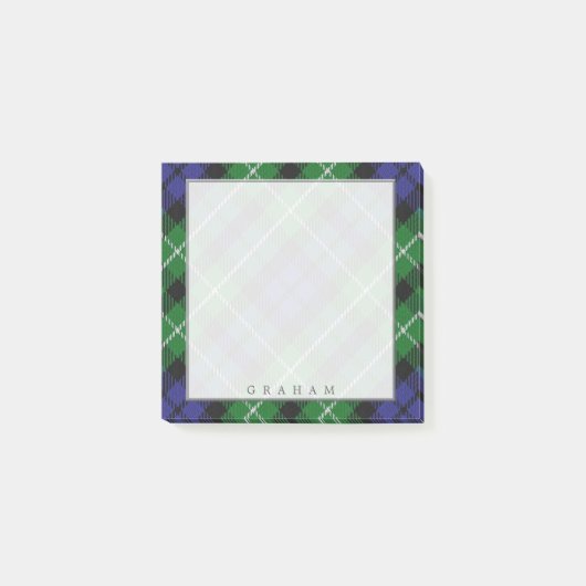 Regal Scottish Clan Graham Tartan Post-it® Notes (Voorkant)