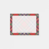 Regal Scottish Clan MacFarlane Tartan Post-it® Notes (Voorkant)