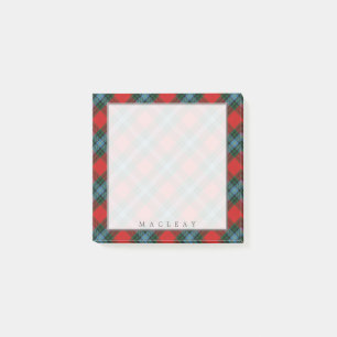 Regal Scottish Clan MacLea Livingstone Tartan Post-it® Notes