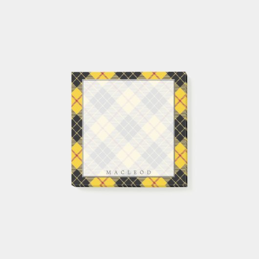 Regal Scottish Clan MacLeod of Lewis Tartan Post-it® Notes (Voorkant)