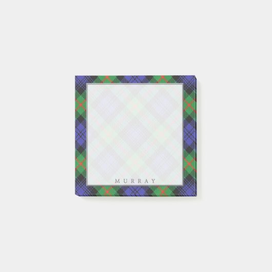 Regal Scottish Clan Murray Tartan Post-it® Notes (Voorkant)