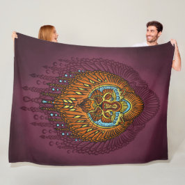 Regal Spirit Lion |  stam Mandala Roar Fleece Deken