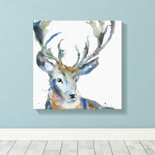 Regal Stag Canvas Afdruk (Insitu (Houten vloer))