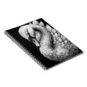 "Regal the White Swan" Spiral Notebook Notitieboek (Rechterzijde)