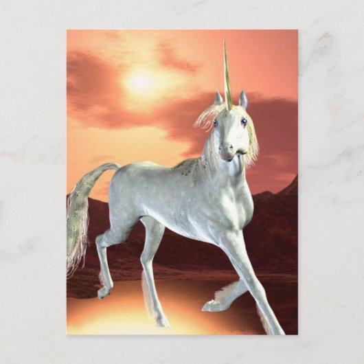 Regal Unicorn Briefkaart (Voorkant)