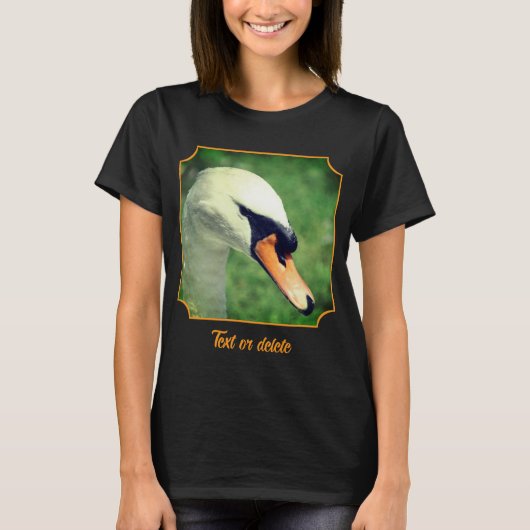 Regal White Swan Nature Personalized T-shirt (Voorkant)