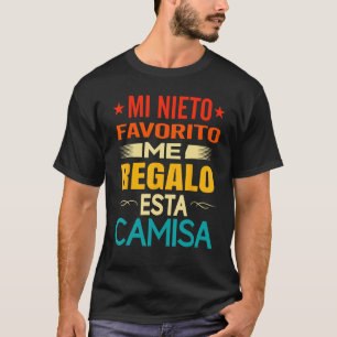 Regalo Para Abuelo De Nieto Español Día Del Padre T-shirt
