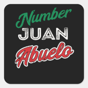 Regalo para Abuelo Mexicaanse opa Fathers Day Vierkante Sticker