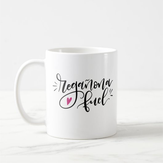 Regañona Fuel, met de hand geschreven Koffiemok (Links)
