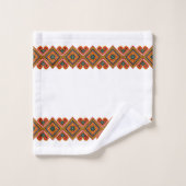 Regard Broderie Imprimée Colorée (Gant de toilette)