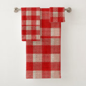 Regard Checkered de toile de jute de motif de (En situation)