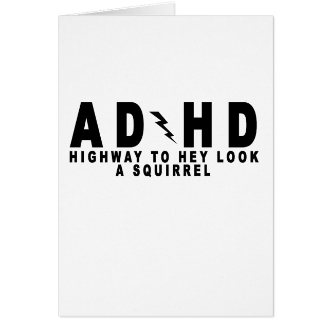 Regard de route d'ACDC TDAH hé un écureuil ! pièce (Devant)