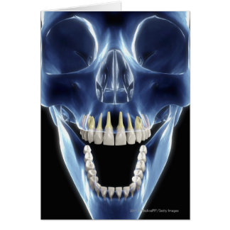 Regard de style de rayon X aux dents humaines