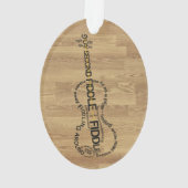 Regard du bois de forme de violon d'art de mot (dos)
