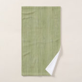 Regard du bois en bambou de grain de vert de (Serviette à main)