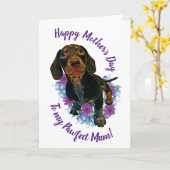 Regard "du jour de mère heureux" à moi carte (Fleur jaune)