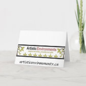 Regard rustique simple de carte de tableau de (Dos)