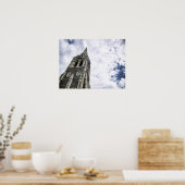 Regard sur le ciel à Christchurch Poster (Cuisine)