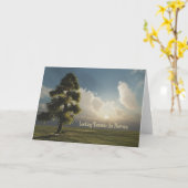 Regard vers le carte pour notes de cieux (Fleur jaune)