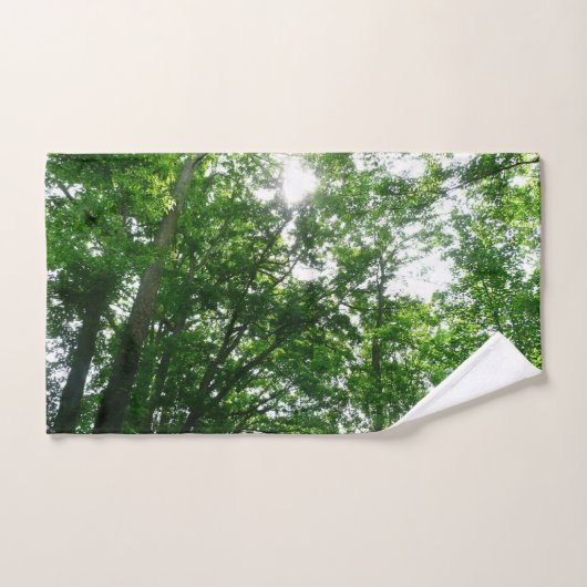 Regardant les arbres d'été (Serviette à main)